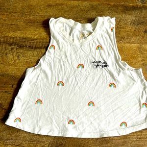 Spiritual Gangster 🌈 rainbow 🌈 cropped tank!